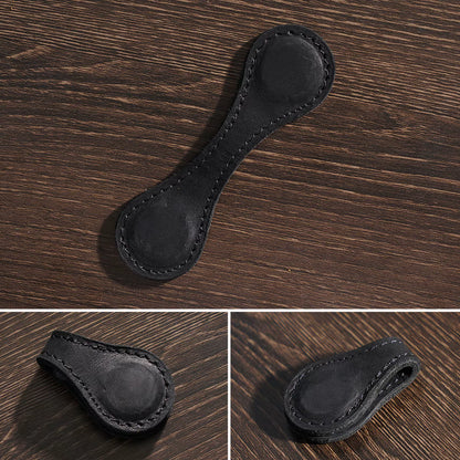 Genuine Leather Bookmark Clip Vintage Double-Sided Magnetic Book Mark Book Page Divider for Book Lover Writers Reader Stationery