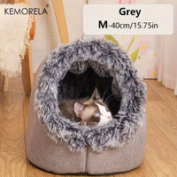 Cat Bed Comfortable Pet Sleeping Bed, Portable Cat Bed Warm and Thickened Pet Bed with Handle Portable Cat Bed