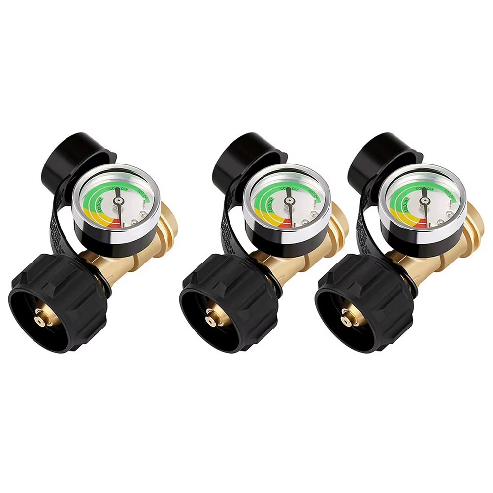 Propane Tank Gauge Level Indicator Qcc1/Type 1 Connection Gas Pressure Meter Universal Propane Gauge for 5Lb-40Lb Propane Tanks