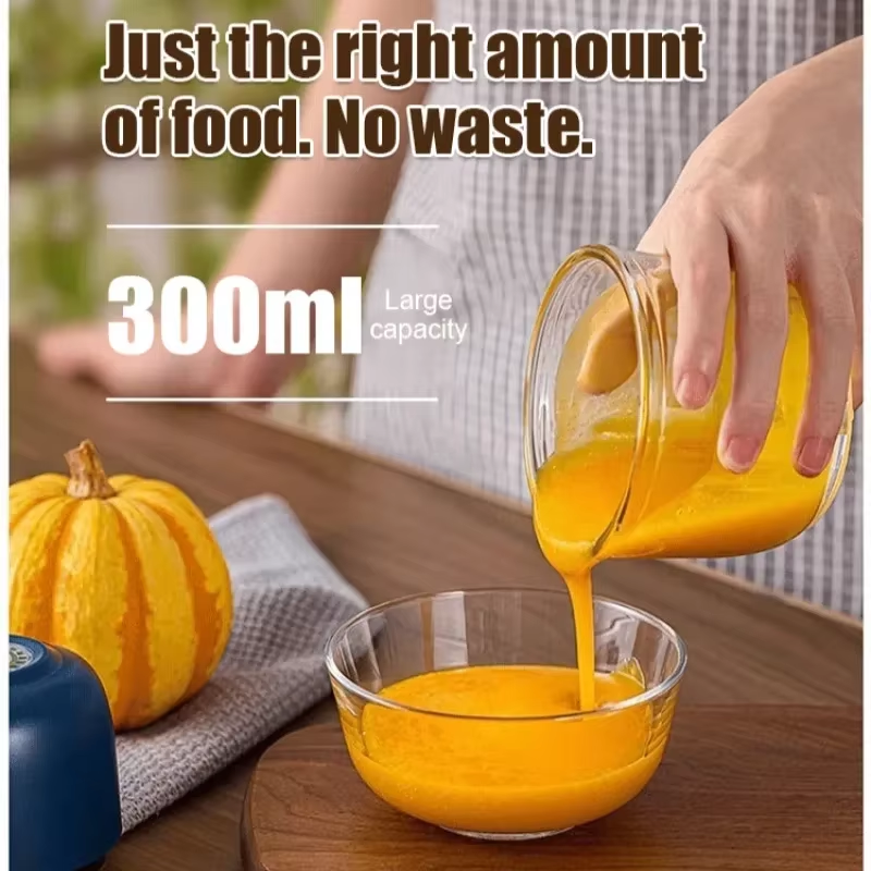 Garlic Chopper Portable Food Processor, Mini Food Chopper Onion Chopper, Cordless Meat Grinder with USB Charging-B61B