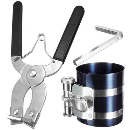 Piston Ring Installer Piston Ring Plier 53-175Mm Piston Ring Compressor Tool Car Engine Vehicle Maintenance Clamp Expander Plier