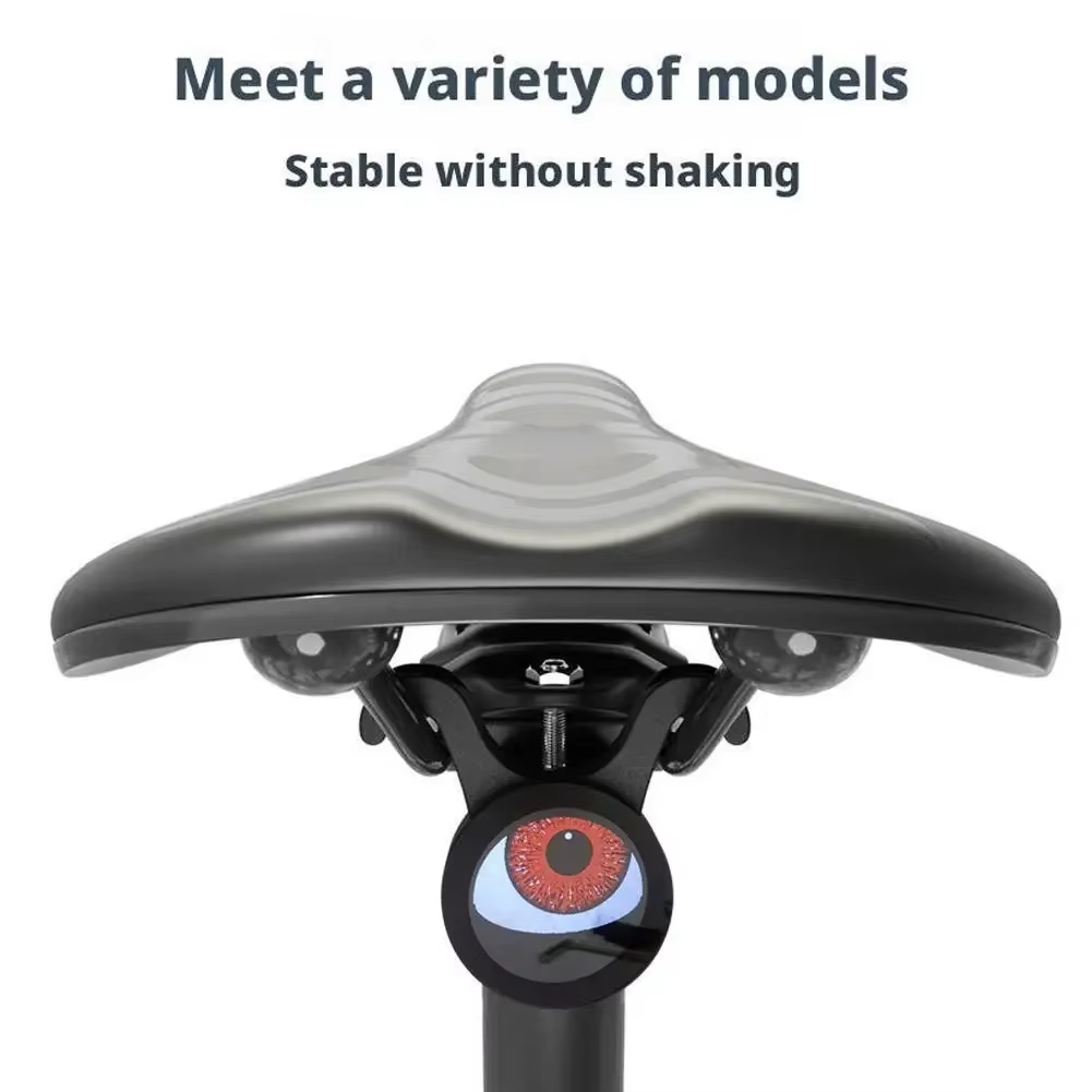 Bicycle Dynamic Devil Eyes LED Light Motorcycle Taillight Bike Scooter Waterproof Charging Taillight Motorbike Retrofit Kit