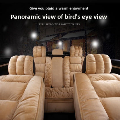 New Winter Full Car Seat - Enclosed Warm Plush and Thickened down Universal 5 - Seat Car Seat Covers