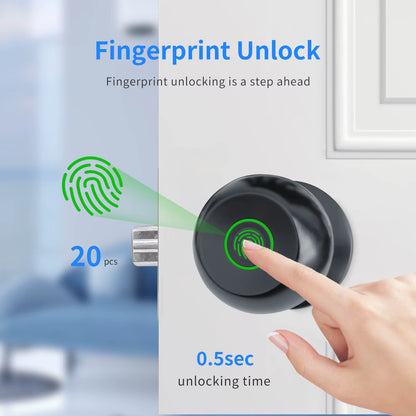 Smart Lock Door with Bluetooth Tuya Smart Life Products Fingerprint Lock Key Unlock Security Door Entry Home House Apartment