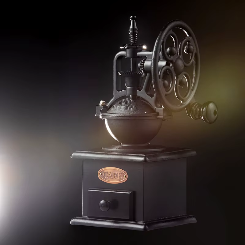 Retro Manual Coffee Grinder Portable Ferris Wheel Coffee Bean Grinder Professional Handmade Coffee Accessories