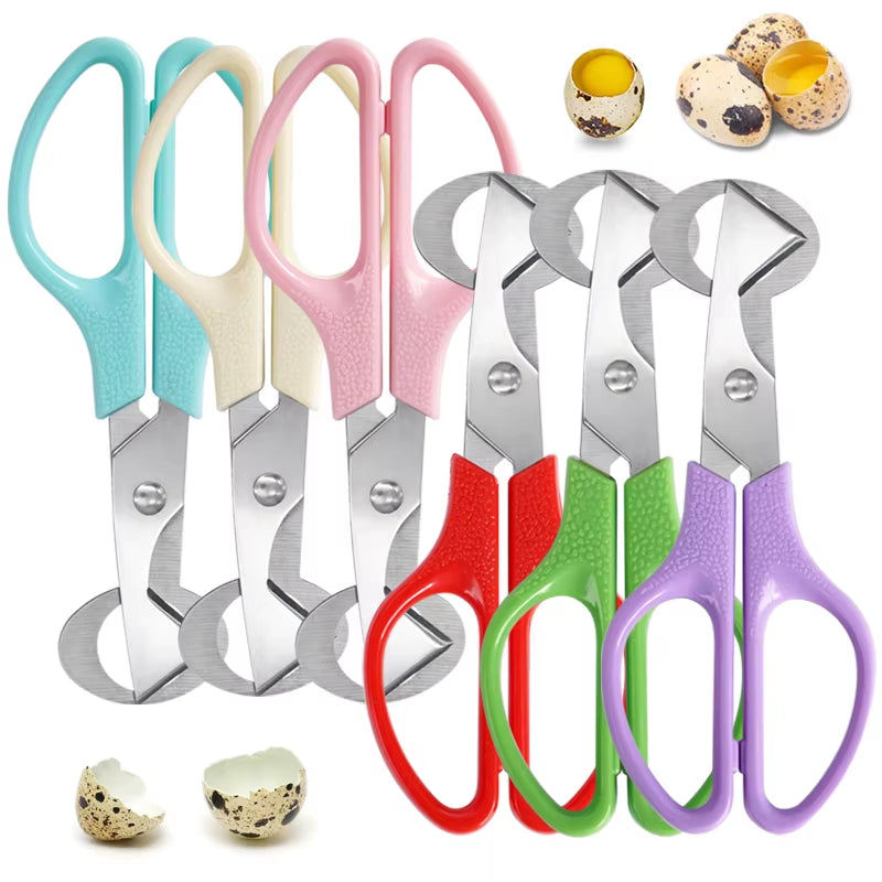 1Pcs Quail Egg Shell Scissors Rust Resistant Durable Cigar Cutters Multifunction Kitchen Tools Stainless Steel Blade