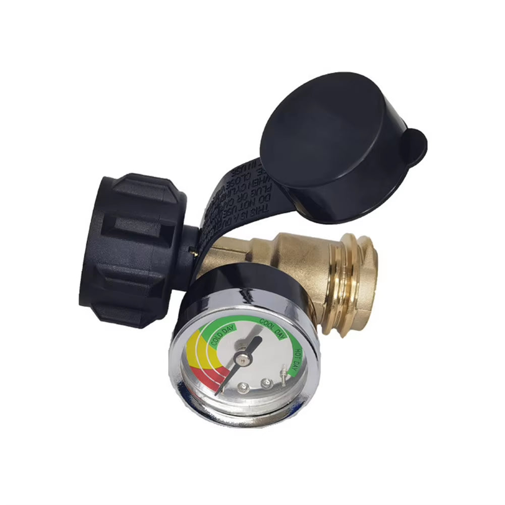 Propane Tank Gauge Level Indicator Qcc1/Type 1 Connection Gas Pressure Meter Universal Propane Gauge for 5Lb-40Lb Propane Tanks