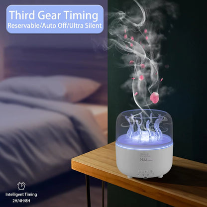 Air Humidifier for Bedroom 280ML Rotating Sea Grass Ultrasonic Aromatherapy Diffusers Mist Maker Fragrance Essential Oil Aroma