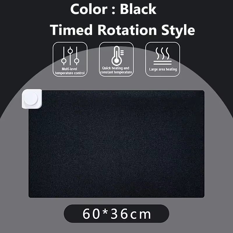 Intelligent Electric Heating Mouse Pad Winter Hand Warmer Computer Desk Heated Mat Office Desk Warming Pad Keyboard Table Mat