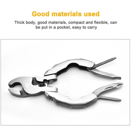 Portable 9 in 1 Pocket Pliers Keychain Pliers Screwdriver round Head Pliers Gadget Mini EDC Tool Wire Cutter Outdoor