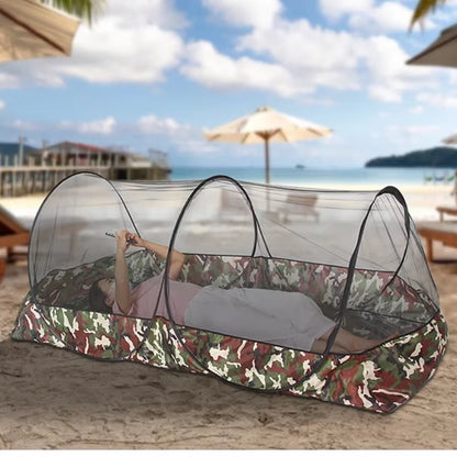 Camping Mosquito Net Tarp Tents Waterproof Travel Folding Portable for Trips Outdoor Garden Single-Door Dormitory Anti-Mosquito.