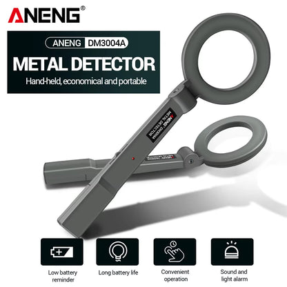 Portable Metal Detector  DM3004A High Sensitivity Body Search Handheld Security Intelligently Adjust Objects Distance Tools