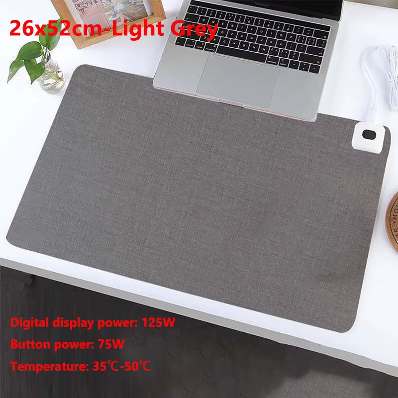 Intelligent Electric Heating Mouse Pad Winter Hand Warmer Computer Desk Heated Mat Office Desk Warming Pad Keyboard Table Mat