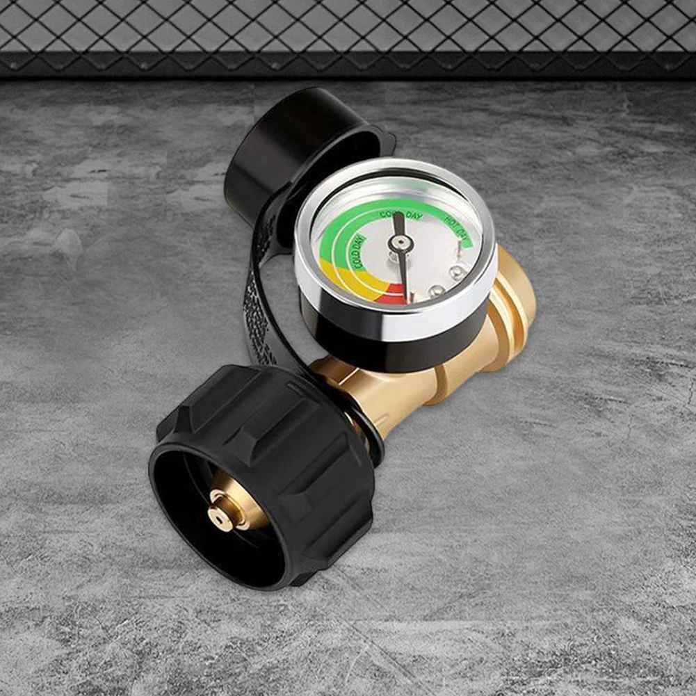 Propane Tank Gauge Level Indicator Qcc1/Type 1 Connection Gas Pressure Meter Universal Propane Gauge for 5Lb-40Lb Propane Tanks