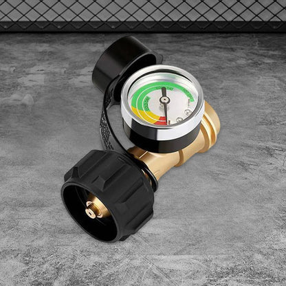 Propane Tank Gauge Level Indicator Qcc1/Type 1 Connection Gas Pressure Meter Universal Propane Gauge for 5Lb-40Lb Propane Tanks