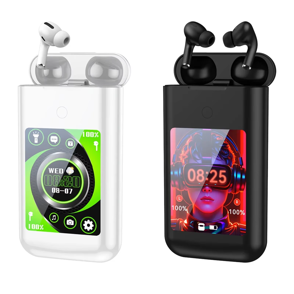 FLLTF A98 BOX Multiple Function in Ear Bluetooth Wireless Earphone Charging Case with 2.8