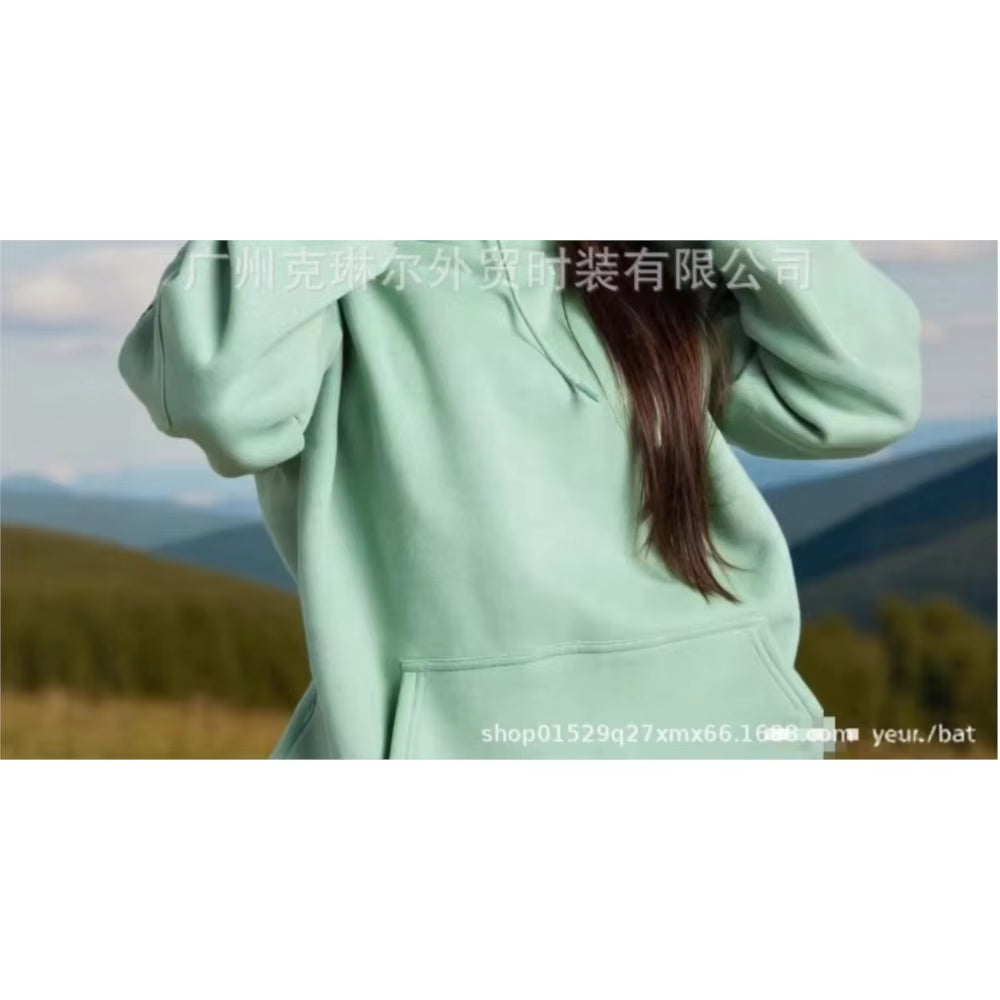 2025 Autumn Winter Solid-Color Hoodie Tops New Built-In Eye Mask Hoodie Solid Color Pullover Long-Sleeved Sweatshirt Casual Top