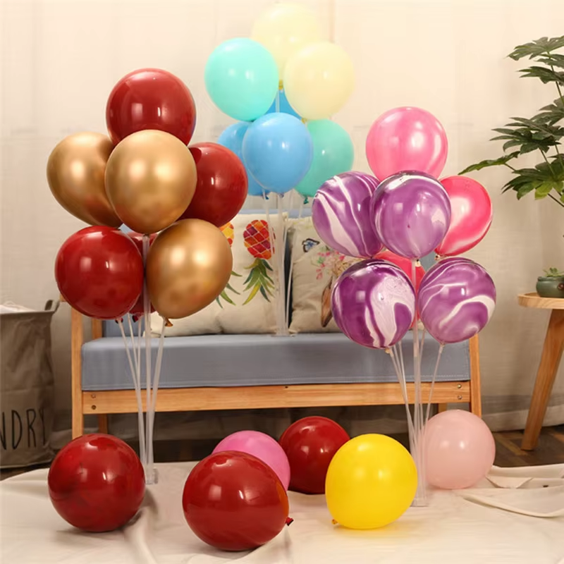 7Tubes Wedding Table Balloon Stand Balloon Holder Support Table Floating Wedding Table Decoration Baby Shower Birthday Decor