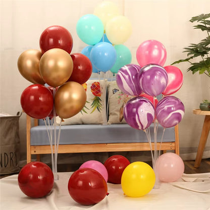 7Tubes Wedding Table Balloon Stand Balloon Holder Support Table Floating Wedding Table Decoration Baby Shower Birthday Decor