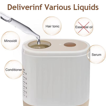 Microcurrent Head Scalp Massager Oil Applicator Comb Red Light Therapy Vibration Massage Liquid anti Hair Loss Comb Medicine