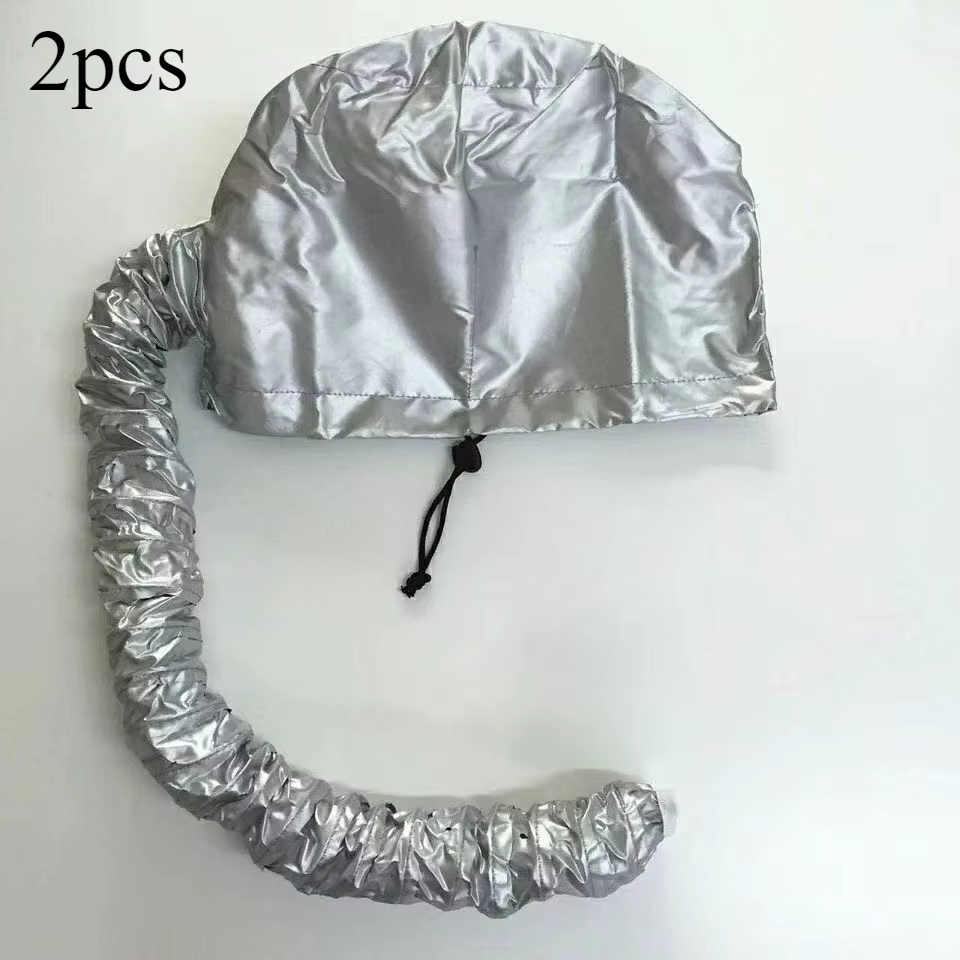 2Pcshair Bonnet Portable Dryer Cap Steamer Quick Dry Baked Oil Care Diffuser Drying Hairdressing Tools Hair Cap Shower Cap Women