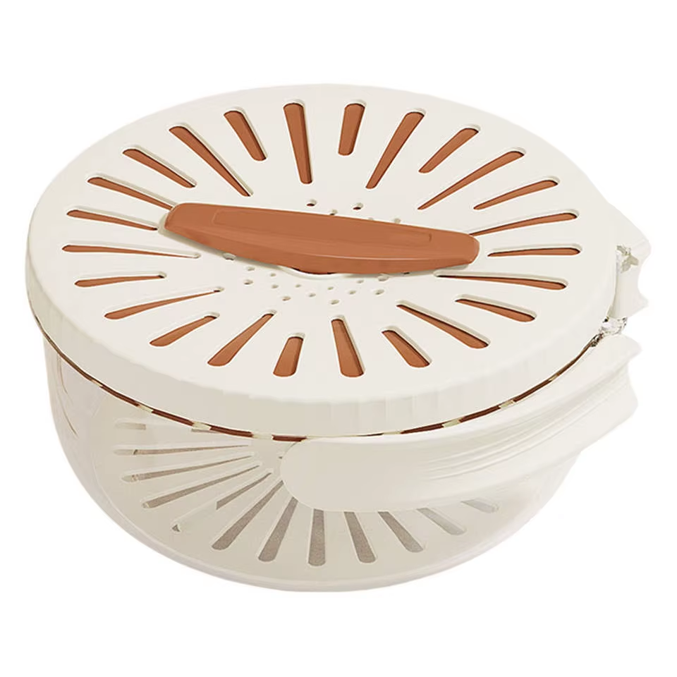 Multifunctional Drain Basket Fruit Vegetable Washing Strainer Basket with Lid Food Fresh Organizer Storage Box Kitchen Gadget