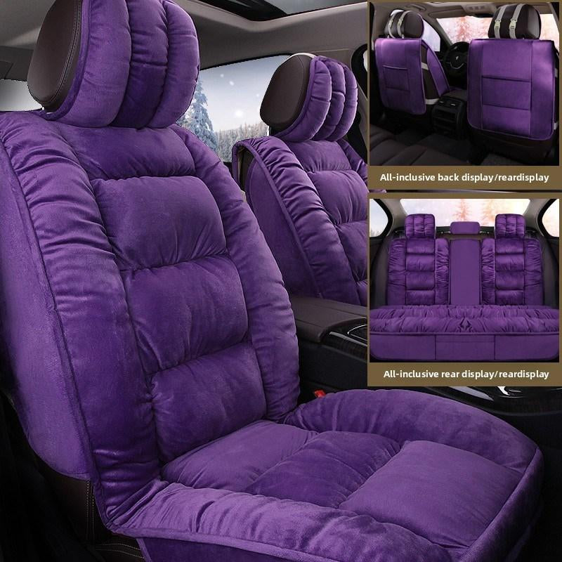New Winter Full Car Seat - Enclosed Warm Plush and Thickened down Universal 5 - Seat Car Seat Covers