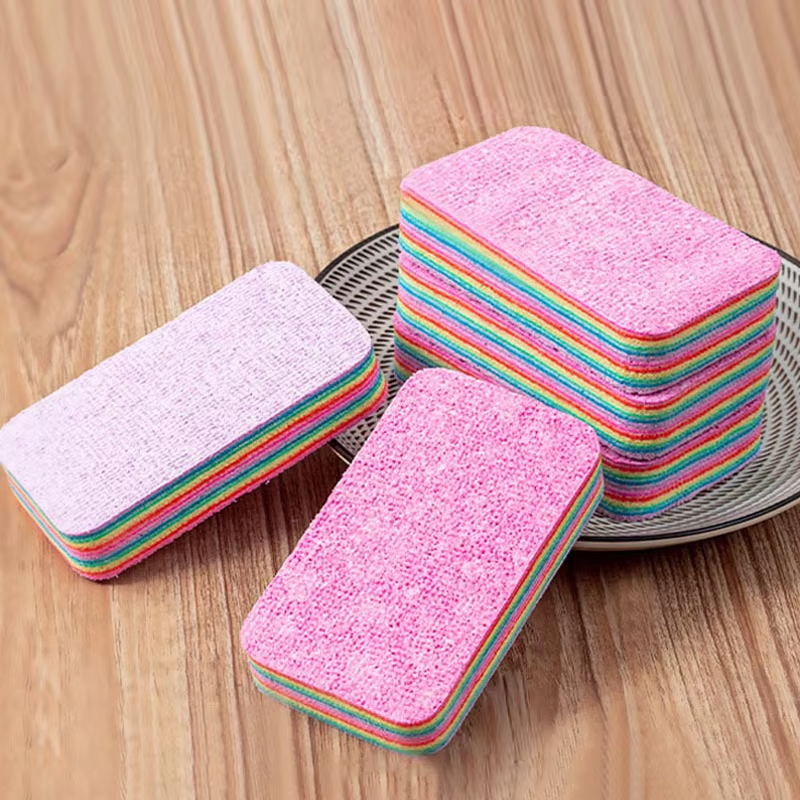 1PC Thickened Kitchen Cleaning Towel 12 Layers Tearable Cleaning Cloth Strong Absorbent Dish Rags Tableware Home Wipe Cloth