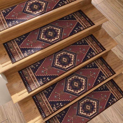 10Pcs Stair Treads Carpet Non-Slip Indoor Stair Mat Runners for Wooden Steps Protection Rug Cover Pads Staircase for Kids Elders