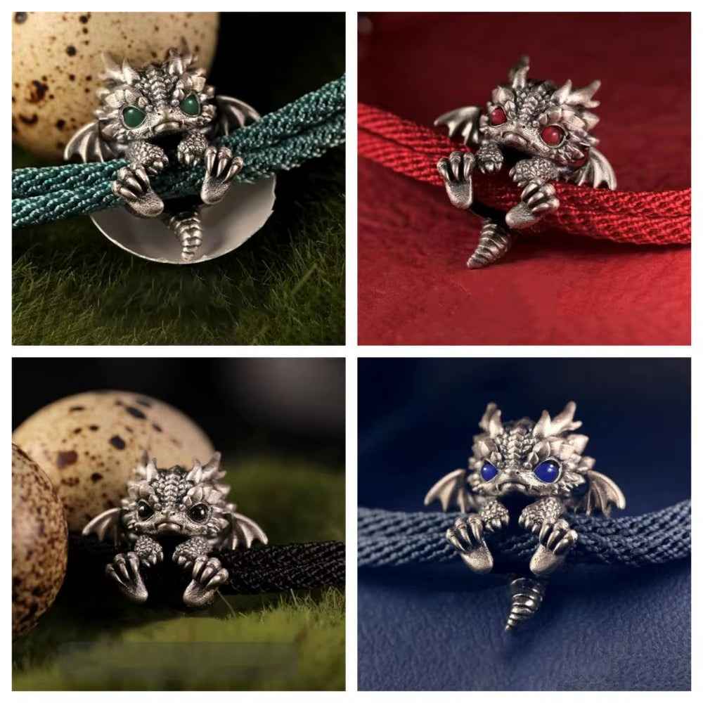 Vintage Red Rope Pullable Adjust Bracelet Bangle Year Good Lucky Gift Handwoven Bracelet for Men Women Jewelry Accessories