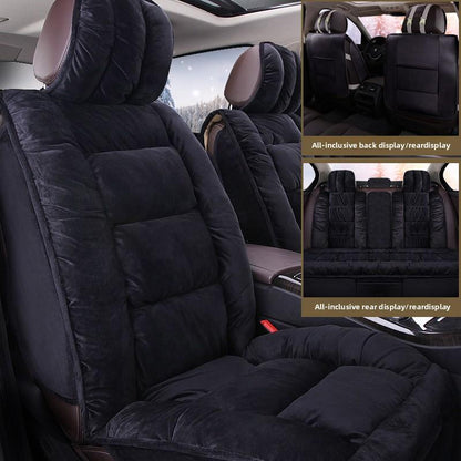 New Winter Full Car Seat - Enclosed Warm Plush and Thickened down Universal 5 - Seat Car Seat Covers