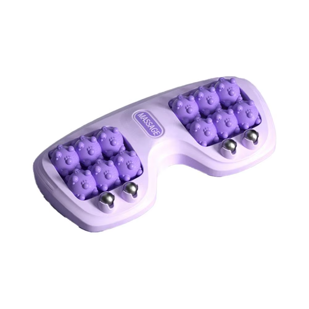 Dual Foot Massage Roller Bead Roller Massager Acupoint Stimulation Tool Home Foot Therapy for Tired Feet Relaxation
