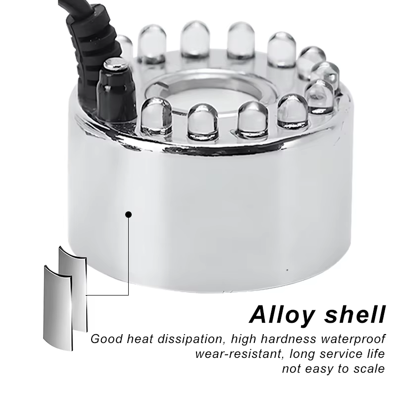 Party Mist Maker Water Pond Fountain Fogger 12 LED Color Aquarium Fog Maker Halloween Easter Party Festival Decoration