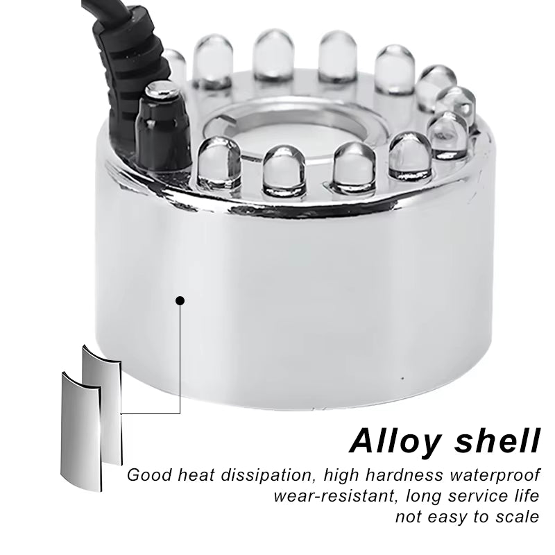 Party Mist Maker Water Pond Fountain Fogger 12 LED Color Aquarium Fog Maker Halloween Easter Party Festival Decoration