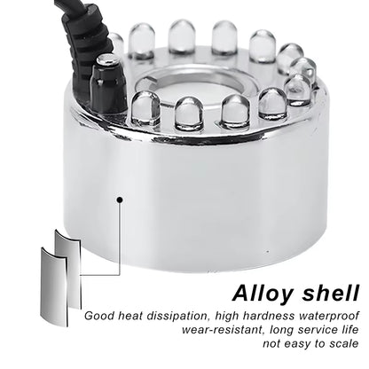 Party Mist Maker Water Pond Fountain Fogger 12 LED Color Aquarium Fog Maker Halloween Easter Party Festival Decoration