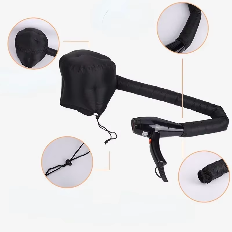 2Pcshair Bonnet Portable Dryer Cap Steamer Quick Dry Baked Oil Care Diffuser Drying Hairdressing Tools Hair Cap Shower Cap Women