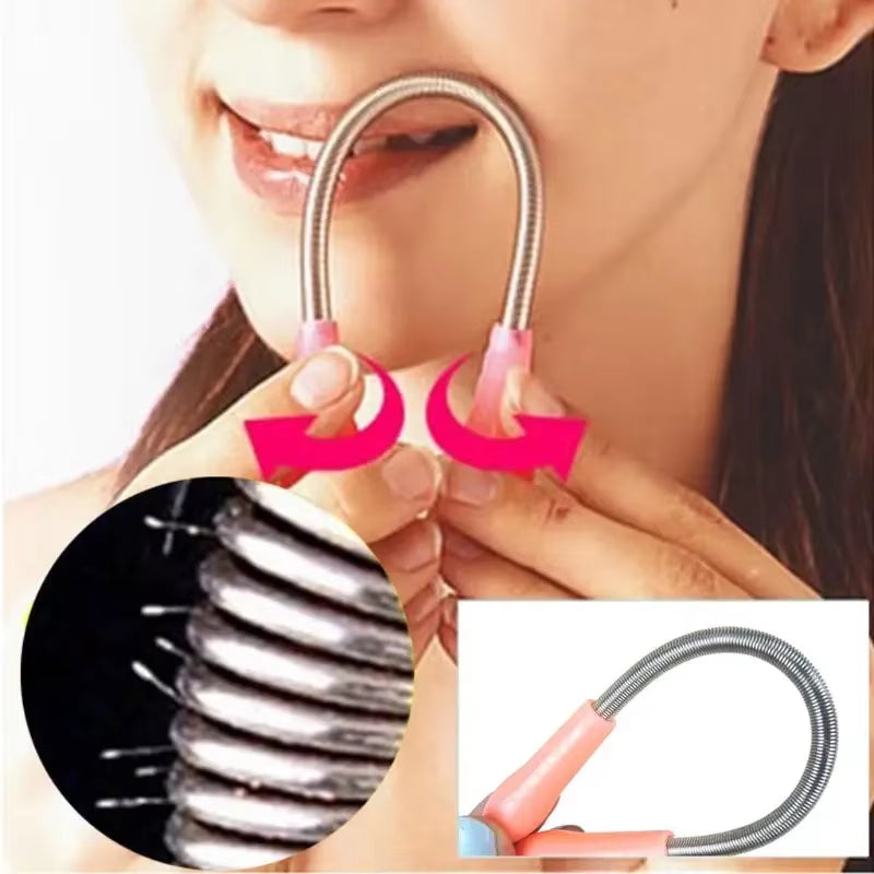 New Safe Handheld Spring Roller Women Facial Hair Removal Epilator Beauty Epilator Epi Roller Face Care Massager Makeup Tools