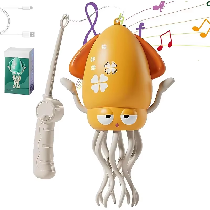 Electric Dancing Octopus Toy Automatic Swing Crawling Dancing Automatic Obstacle Avoidance Octopus Sensor Toy with LED Music Kid