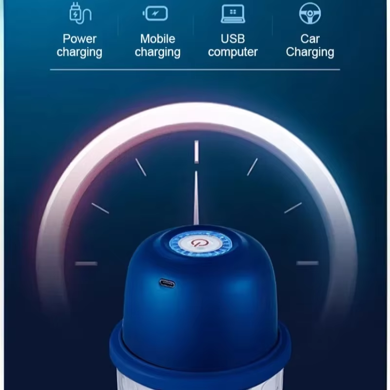 Garlic Chopper Portable Food Processor, Mini Food Chopper Onion Chopper, Cordless Meat Grinder with USB Charging-B61B