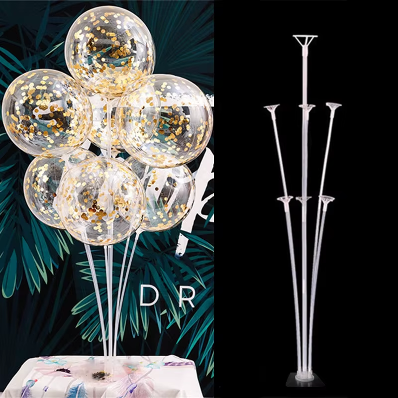 7Tubes Wedding Table Balloon Stand Balloon Holder Support Table Floating Wedding Table Decoration Baby Shower Birthday Decor