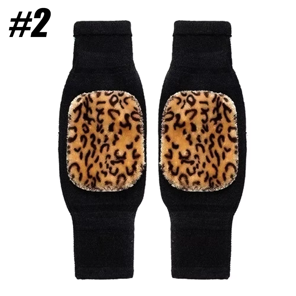 1Pair Unisex Cashmere Wool Knee Brace Pads - Winter Warm Thermal Knee Warmers, Thickened & Lengthened Knee Sleeves for Arthritis