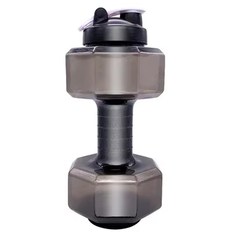 Dumbbell Hammer Water Bottle High Capacity 2 Liters Gym Weightlifting Sports Bottle Creative Space Cup Water Bottle for Men