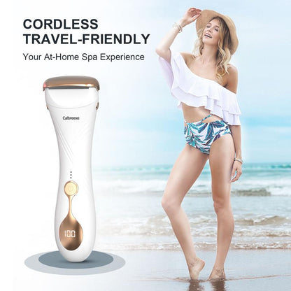Gentle & Smooth Women's Electric Shaver - Rechargeable Razor for Nicks-Free Legs, Underarms, and Bikini Area