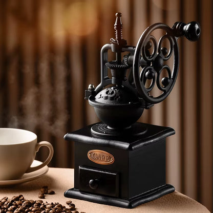 Retro Manual Coffee Grinder Portable Ferris Wheel Coffee Bean Grinder Professional Handmade Coffee Accessories