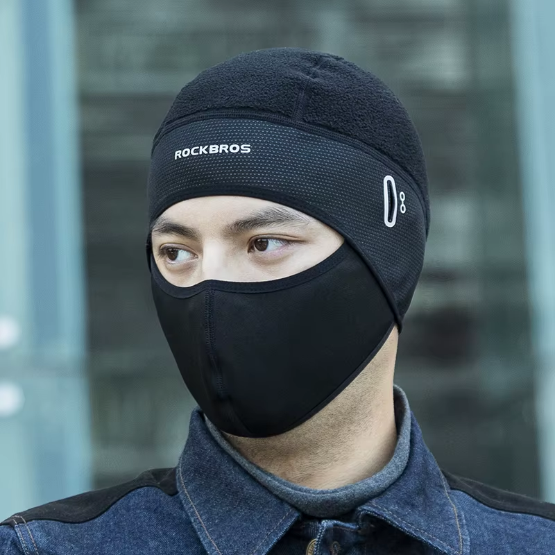 Winter Caps Bike Balaclava Bicycle Motorcycle Cap Glasses Hole Bandana Sports Running Headband Windproof Keep Warm Mask
