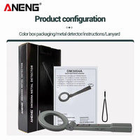 Portable Metal Detector  DM3004A High Sensitivity Body Search Handheld Security Intelligently Adjust Objects Distance Tools