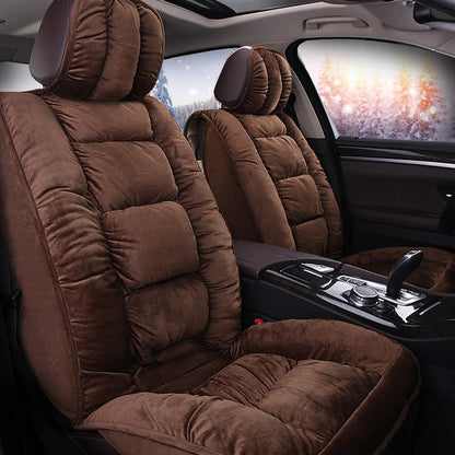 New Winter Full Car Seat - Enclosed Warm Plush and Thickened down Universal 5 - Seat Car Seat Covers