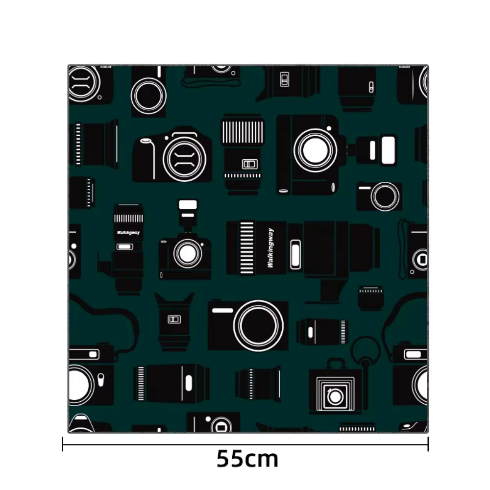 Magic Self-Adhesive Cloth Open Lay Flat Makeup Bag Portable Toiletry Kit Folding Cloth Multifunctional Camera Lens Storage Bag