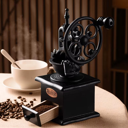 Retro Manual Coffee Grinder Portable Ferris Wheel Coffee Bean Grinder Professional Handmade Coffee Accessories