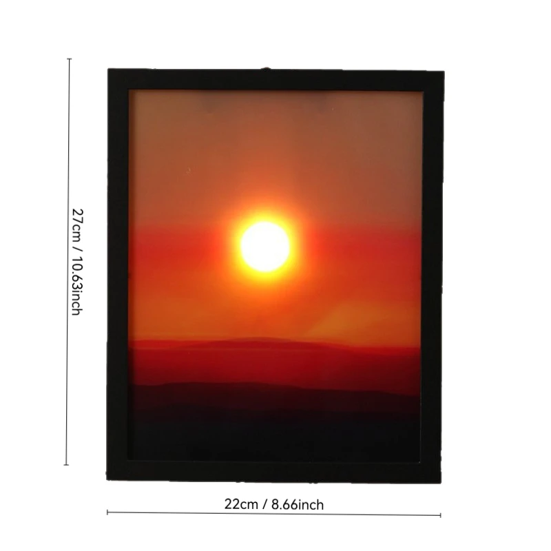 Rising and Falling Sunset Atmosphere Wall Mounted Lighting Fixtures, Finished Living Room and Bedroom Lights, Gift for Friends